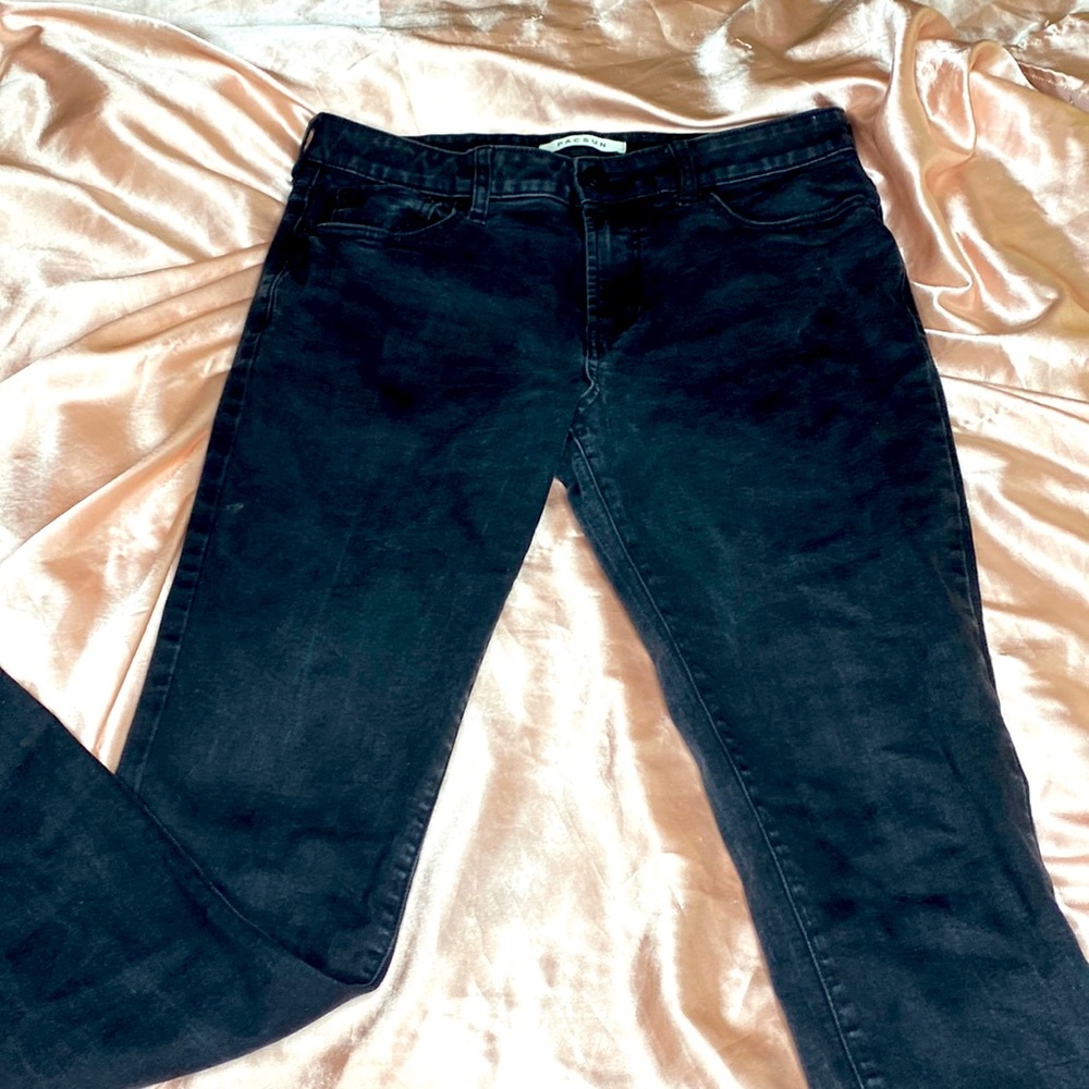 Pacsun slim fit mens black jeans